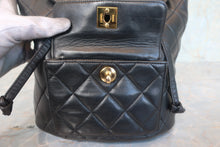 画像をギャラリービューアに読み込む, CHANEL/シャネル マトラッセチェーンリュック ラムスキン ブラック/ゴールド金具 リュック 800020151