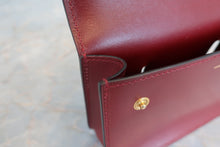 画像をギャラリービューアに読み込む, HERMES/エルメス ポシェットグリーン ボックスカーフ ルージュアッシュ □E刻印 ウエストポーチ 700050176
