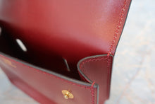 画像をギャラリービューアに読み込む, HERMES/エルメス ポシェットグリーン ボックスカーフ ルージュアッシュ □E刻印 ウエストポーチ 700050176