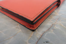 Load image into Gallery viewer, HERMES  Bearn Soufflet Epsom leather Crevette □Q Engraving Wallet 700040052