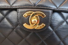 画像をギャラリービューアに読み込む, CHANEL/シャネル 中マトラッセシングルフラップチェーンショルダーバッグ ラムスキン ブラック/ゴールド金具 ショルダーバッグ 800010021