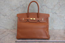 画像をギャラリービューアに読み込む, HERMES/エルメス バーキン35 クシュベル ゴールド □A刻印 ハンドバッグ 800060025