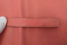 Load image into Gallery viewer, HERMES  Bearn Soufflet Epsom leather Crevette □Q Engraving Wallet 700040052