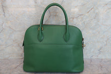 画像をギャラリービューアに読み込む, HERMES/エルメス ボリード35 クシュベル グリーン 〇V刻印 ショルダーバッグ 700030229-2