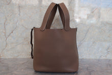 画像をギャラリービューアに読み込む, HERMES/エルメス ピコタンロックMM トリヨンクレマンス エトゥープ □L刻印 ハンドバッグ 700110176