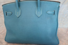 将图片加载到图库查看器,HERMES BIRKIN 30 Togo leather Blue jean □G刻印 Hand bag 700090042