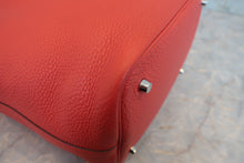 画像をギャラリービューアに読み込む, HERMES/エルメス ピコタンロックMM トリヨンクレマンス ルージュピヴォワンヌ □R刻印 ハンドバッグ 800030188