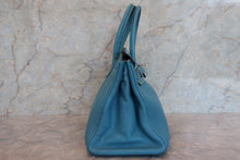 将图片加载到图库查看器,HERMES BIRKIN 30 Togo leather Blue jean □G刻印 Hand bag 700090042
