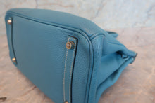 将图片加载到图库查看器,HERMES BIRKIN 30 Togo leather Blue jean □G刻印 Hand bag 700090042