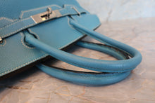 将图片加载到图库查看器,HERMES BIRKIN 30 Togo leather Blue jean □G刻印 Hand bag 700090042