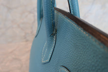 将图片加载到图库查看器,HERMES BIRKIN 30 Togo leather Blue jean □G刻印 Hand bag 700090042