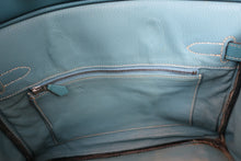 将图片加载到图库查看器,HERMES BIRKIN 30 Togo leather Blue jean □G刻印 Hand bag 700090042