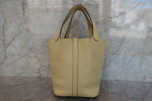 Load image into Gallery viewer, HERMES PICOTIN LOCK PM Clemence leather Jaune poussin X Engraving Hand bag 700090101