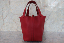 将图片加载到图库查看器,HERMES PICOTIN LOCK PM Clemence leather Rouge garance □O刻印 Hand bag 700100151