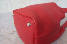 将图片加载到图库查看器,HERMES PICOTIN LOCK PM Clemence leather Rouge garance □O刻印 Hand bag 700100151