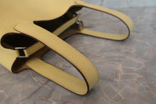 Load image into Gallery viewer, HERMES PICOTIN LOCK PM Clemence leather Jaune poussin X Engraving Hand bag 700090101