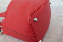 将图片加载到图库查看器,HERMES PICOTIN LOCK PM Clemence leather Rouge garance □O刻印 Hand bag 700100151