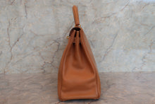 将图片加载到图库查看器,HERMES KELLY 32 Box carf leather Natural 〇U刻印 Shoulder bag 700080131