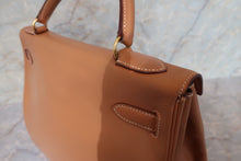 将图片加载到图库查看器,HERMES KELLY 32 Box carf leather Natural 〇U刻印 Shoulder bag 700080131