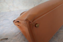 将图片加载到图库查看器,HERMES KELLY 32 Box carf leather Natural 〇U刻印 Shoulder bag 700080131