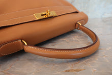 将图片加载到图库查看器,HERMES KELLY 32 Box carf leather Natural 〇U刻印 Shoulder bag 700080131
