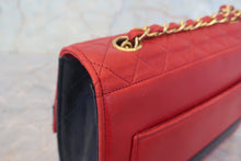 画像をギャラリービューアに読み込む, CHANEL/シャネル 2.55チェーンショルダーバッグ ラムスキン レッド/ネイビー/ゴールド金具 ショルダーバッグ 800010020