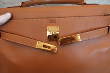 将图片加载到图库查看器,HERMES KELLY 32 Box carf leather Natural 〇U刻印 Shoulder bag 700080131