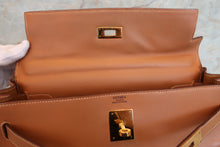 将图片加载到图库查看器,HERMES KELLY 32 Box carf leather Natural 〇U刻印 Shoulder bag 700080131