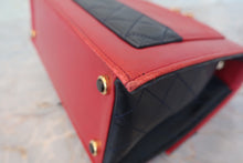 画像をギャラリービューアに読み込む, CHANEL/シャネル 2.55チェーンショルダーバッグ ラムスキン レッド/ネイビー/ゴールド金具 ショルダーバッグ 800010020