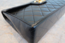 将图片加载到图库查看器,CHANEL/中号CF 单盖包 链条包 羊皮 Black/Gold hadware(黑色/金色金属) 肩背包 700120011