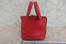 将图片加载到图库查看器,HERMES PICOTIN LOCK PM Clemence leather Rouge garance T刻印 Hand bag 800060209