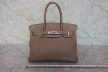 画像をギャラリービューアに読み込む, HERMES/エルメス バーキン30 トゴ エトゥープ □M刻印 ハンドバッグ 800020024
