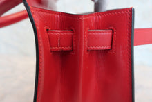 画像をギャラリービューアに読み込む, HERMES/エルメス ケリー28 ボックスカーフ ヴァーミリオン 〇S刻印 ショルダーバッグ 800030183