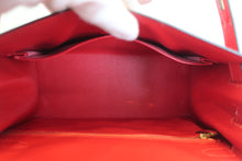 画像をギャラリービューアに読み込む, HERMES/エルメス ケリー28 ボックスカーフ ヴァーミリオン 〇S刻印 ショルダーバッグ 800030183