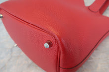 将图片加载到图库查看器,HERMES PICOTIN LOCK PM Clemence leather Rouge garance T刻印 Hand bag 800060209