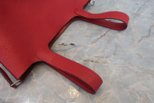 将图片加载到图库查看器,HERMES PICOTIN LOCK PM Clemence leather Rouge garance T刻印 Hand bag 800060209
