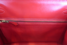 画像をギャラリービューアに読み込む, HERMES/エルメス ケリー28 ボックスカーフ ヴァーミリオン 〇S刻印 ショルダーバッグ 800030183