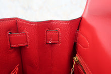 画像をギャラリービューアに読み込む, HERMES/エルメス ケリー28 ボックスカーフ ヴァーミリオン 〇S刻印 ショルダーバッグ 800030183