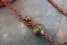 將圖片載入圖庫檢視器 CHANEL/シャネル マトラッセラウンドチェーンショルダーバッグ ラムスキン ピンク/ゴールド金具 ショルダーバッグ 700070053