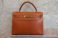 将图片加载到图库查看器,HERMES KELLY 32 Pigskin Brown 〇H刻印 Shoulder bag 700060161