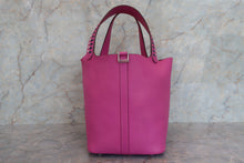 Load image into Gallery viewer, HERMES PICOTIN LOCK MM Tressage Epsom leather Magnolia/Blue saphir/Craie C Engraving Hand bag 700030191