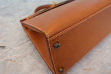 将图片加载到图库查看器,HERMES KELLY 32 Pigskin Brown 〇H刻印 Shoulder bag 700060161