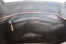 Load image into Gallery viewer, CHANEL Medallion Tote Caviar skin Black/Gold hadware Tote bag 700120006