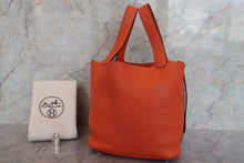Load image into Gallery viewer, HERMES PICOTIN LOCK MM Clemence leather Feu □R Engraving Hand bag 700090084