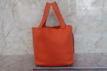 Load image into Gallery viewer, HERMES PICOTIN LOCK MM Clemence leather Feu □R Engraving Hand bag 700090084