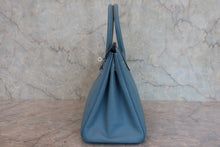 将图片加载到图库查看器,HERMES BIRKIN 30 Epsom leather Blue jean □L刻印 Hand bag 800030174