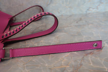 画像をギャラリービューアに読み込む, HERMES/エルメス ピコタンロックMM トレサージュ ヴォーエプソン マグノリア/ブルーサフィール/クレ C刻印 ハンドバッグ 700030191