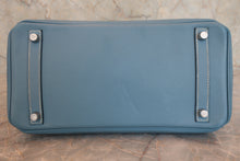 将图片加载到图库查看器,HERMES BIRKIN 30 Epsom leather Blue jean □L刻印 Hand bag 800030174