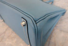 将图片加载到图库查看器,HERMES BIRKIN 30 Epsom leather Blue jean □L刻印 Hand bag 800030174