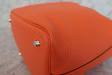 Load image into Gallery viewer, HERMES PICOTIN LOCK MM Clemence leather Feu □R Engraving Hand bag 700090084